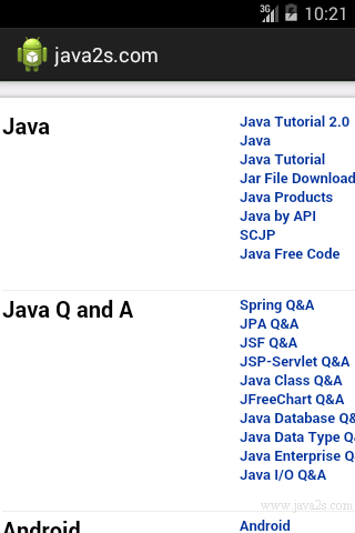 Load a URL with WebView Load a URL with WebView