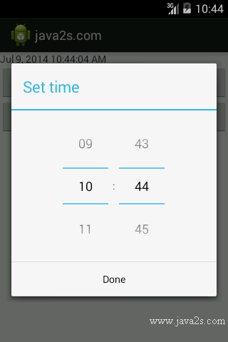 Use DatePickerDialog Use DatePickerDialog