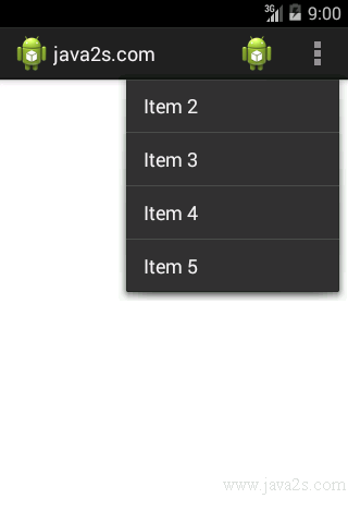Add Action Items to the Action Bar Add Action Items to the Action Bar