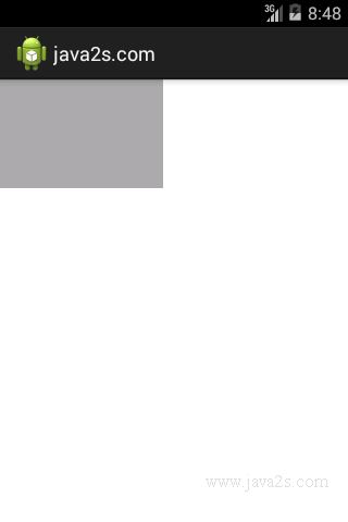 Create a TableLayout with only one row Create a TableLayout with only one row