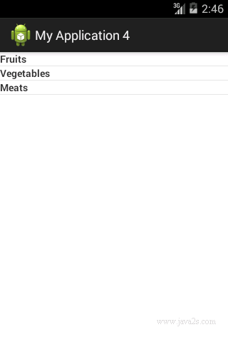 Use ExpandableListView Use ExpandableListView