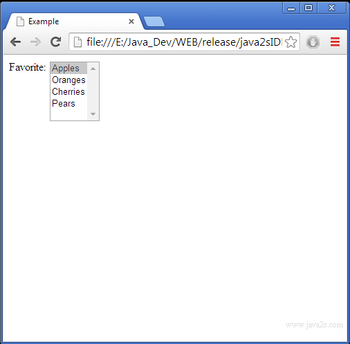 Select shop element html