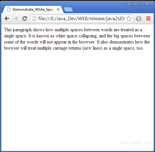 White sales space html