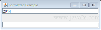 Create JFormattedTextField with SimpleDateFormat in Java