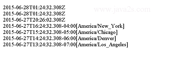Java Data Type How To Change Instant To Various Timezone