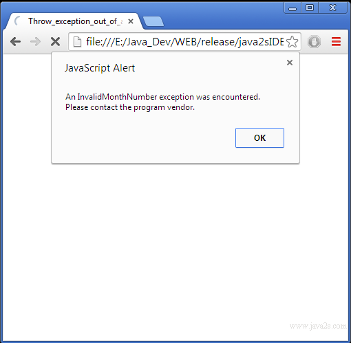 Javascript Throw Exception  Examples of Javascript Throw Exception