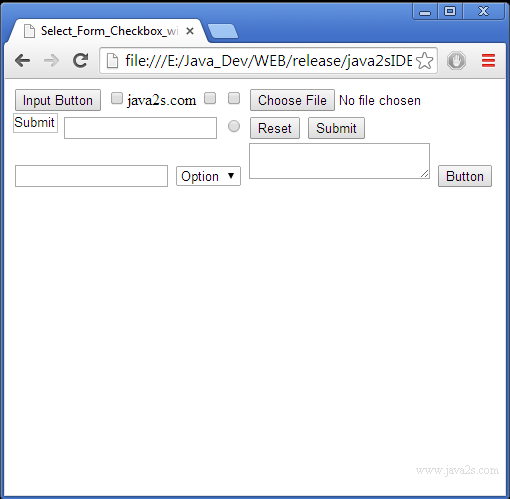 form input select option html z index