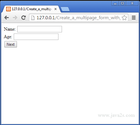 Php Tutorial Create A Multipage Form With Session Variable In Php It has a simple example of implementing user authentication. java2s com