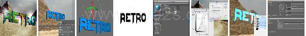 Photoshop Text Retro Tutorial Photoshop Text Retro Tutorial